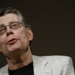 Author Stephen King speaks at news conference to introduce Kindle 2 electronic reader in New York