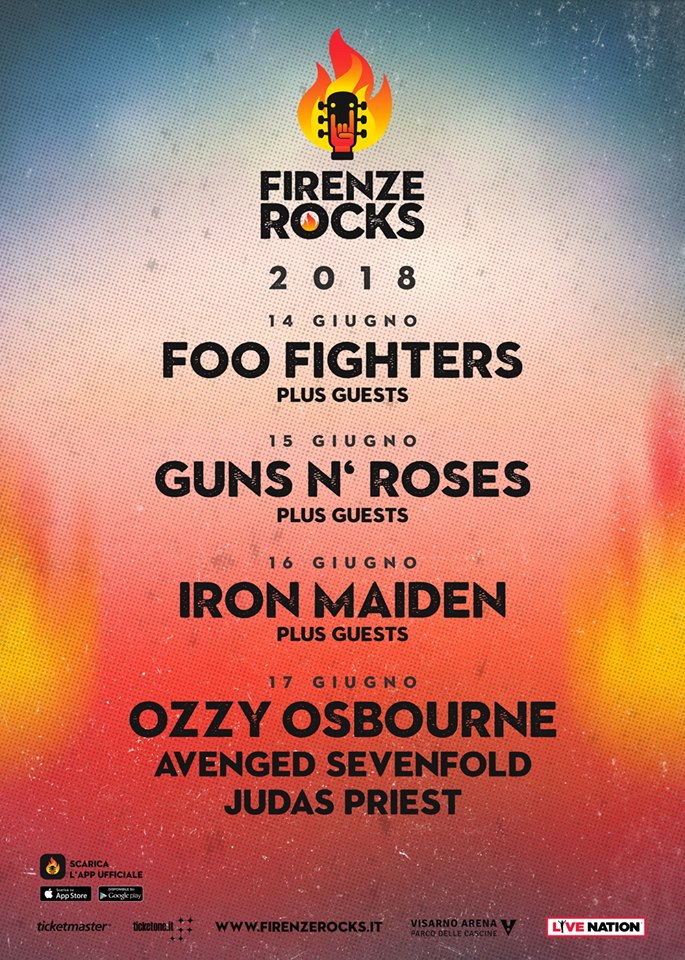 Firenze Rocks - Annunciati Foo Fighter, Iron Maiden e Ozzy Osbourne ...