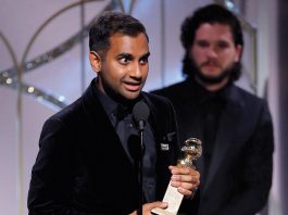 Aziz Ansari riceve il Golden Globe