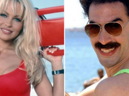 Pamela Anderson e Sacha Baron Cohen