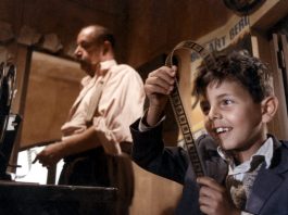 Una scena di Nuovo Cinema Paradiso