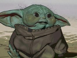 Baby Yoda, prima versione