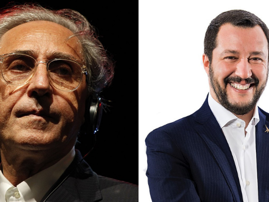 franco battiato, matteo salvini