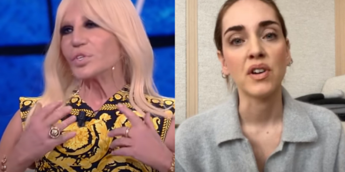 donatella versace, chiara ferragni