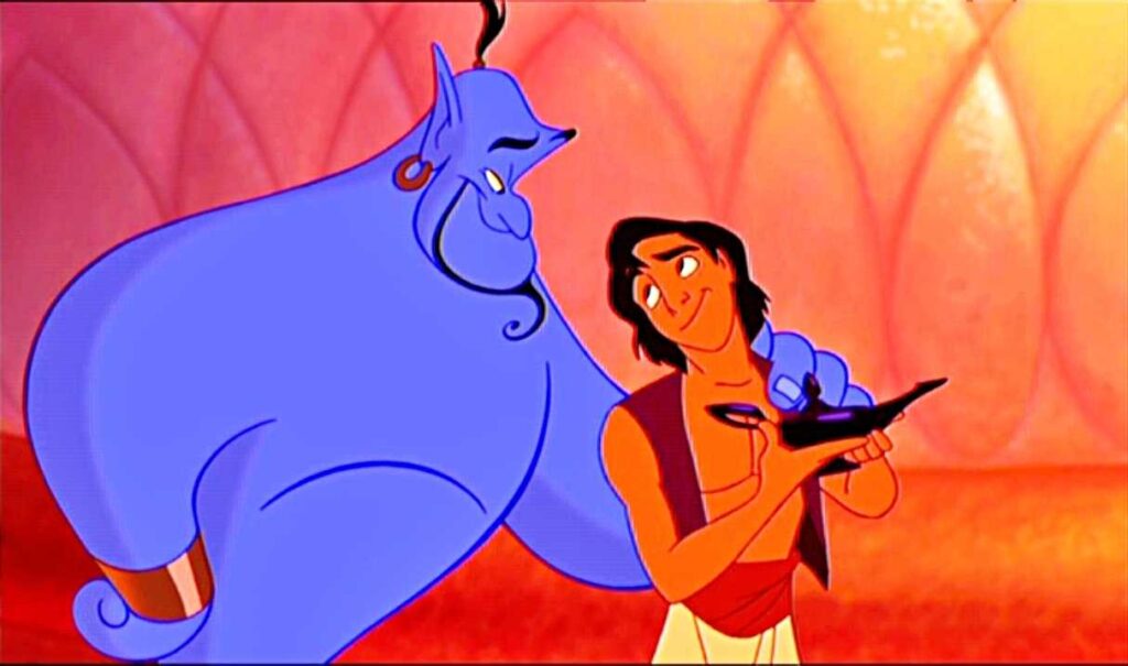 genio aladdin walt disney film