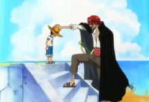 One Piece Luffy Shanks