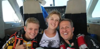 Michael Schumacher e Gina via Instagram nel 2013