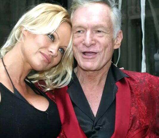 pamela anderson, hugh hefner