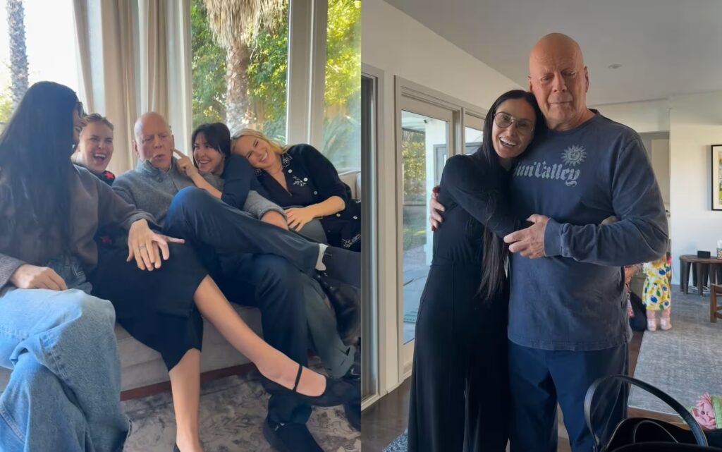 Demi Moore celebra il compleanno di Bruce Willis sui social