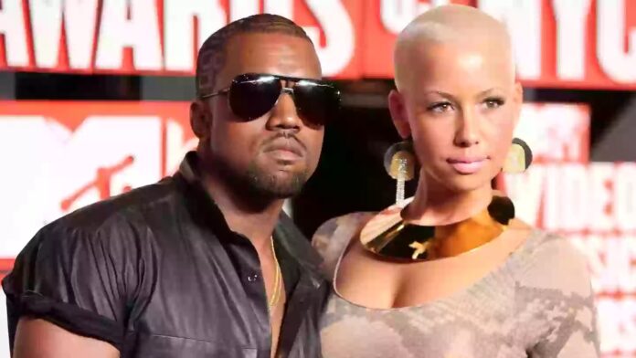 kanye west, amber rose